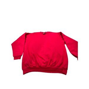 VTG Hanes Ultimate Print Pro Mens XL Red Sweatshirt Adult Cotton Polyester Blend